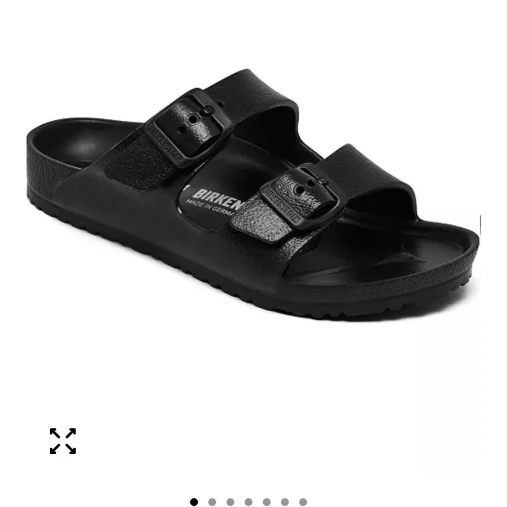 Birkenstock Black Sandals with Adjustable Straps and Contoured Footbed - Picture 4 of 4